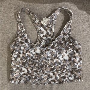 Camo Print Racerback Sports Bra